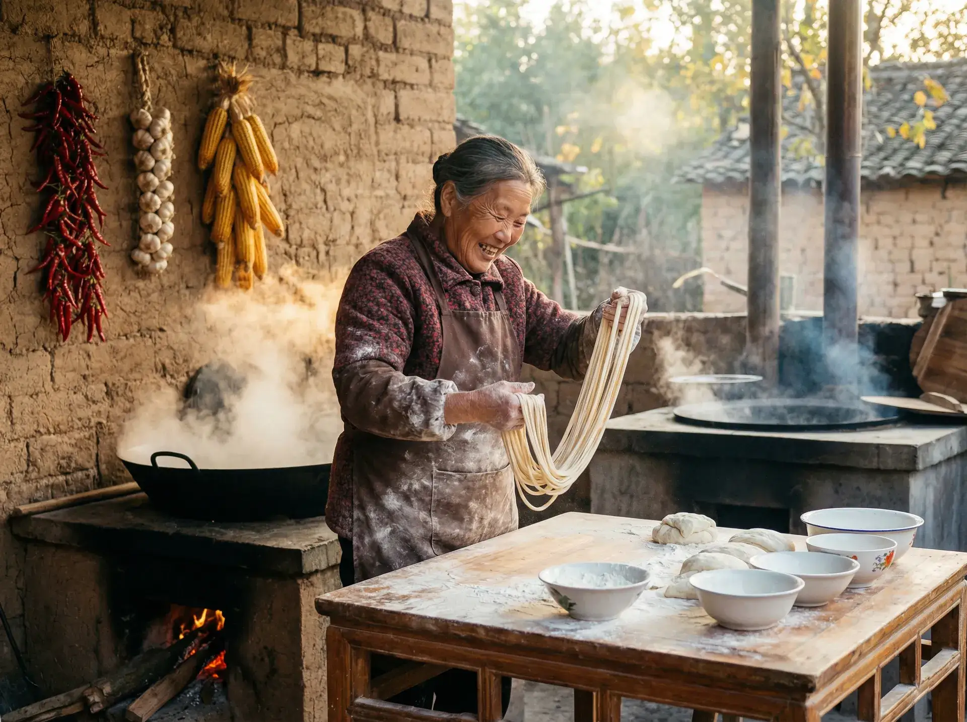 农家大嫂手擀面 - 禁止的爱 乡村美食